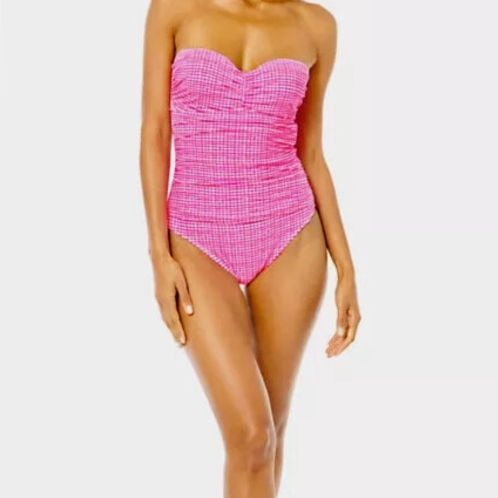 Lilly Pulitzer Pink Gingham One-Piece